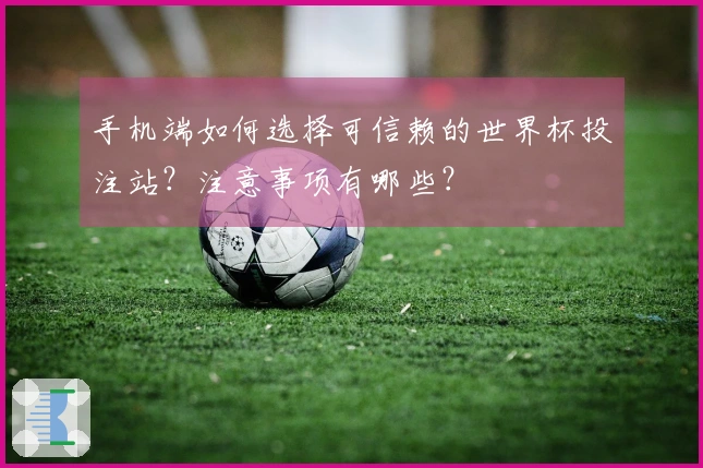 手机端如何选择可信赖的世界杯投注站？注意事项有哪些？